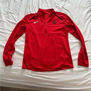 Nike Dri-FIT Red Quarter Zip Top - Raptors